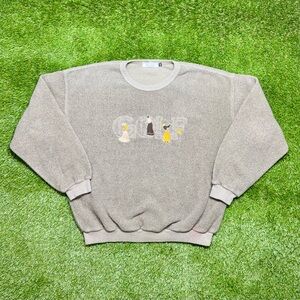 Vintage Women’s Golf Crewneck Sweater Size Medium Dark Grey Silana